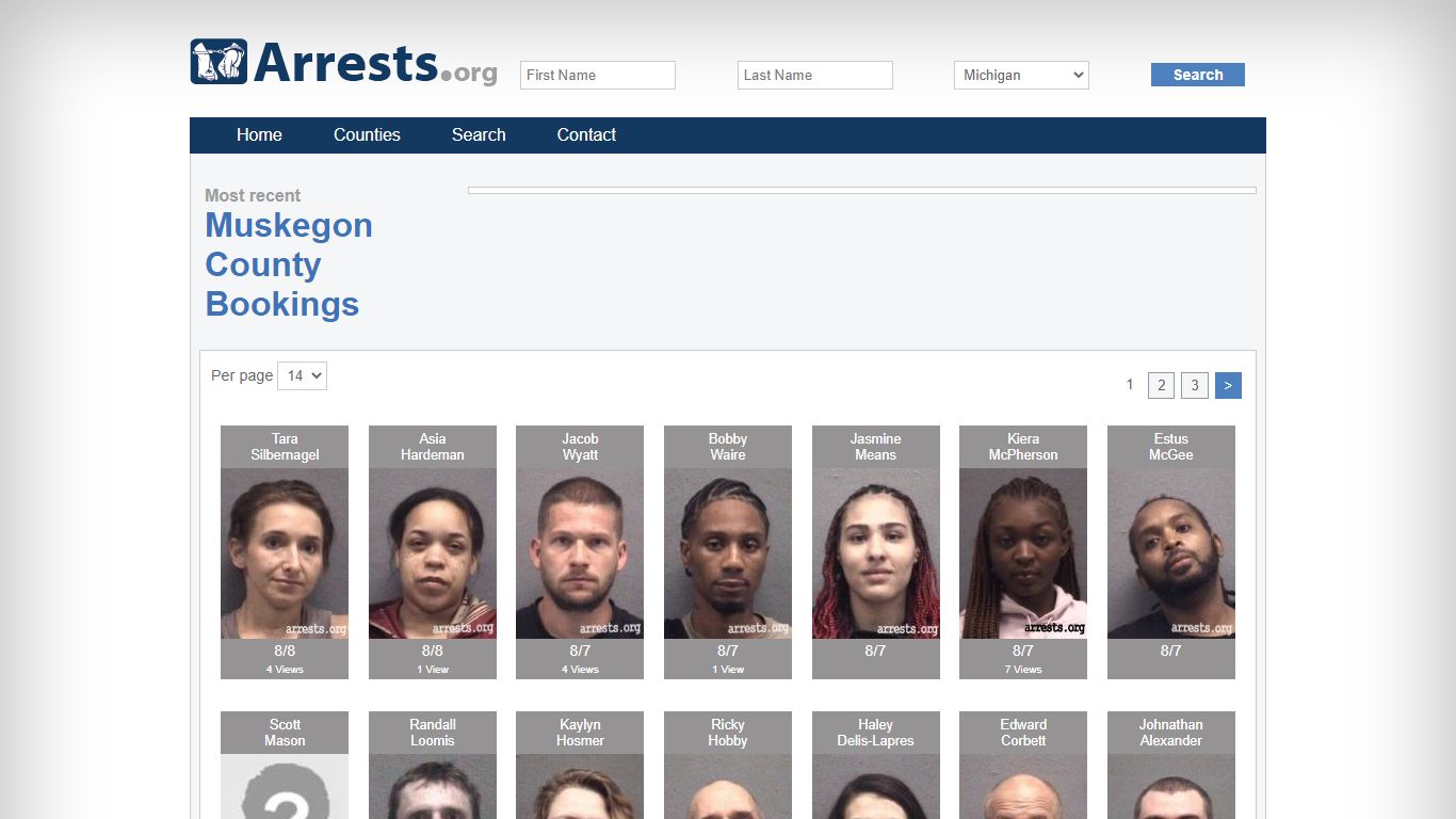 Muskegon County Arrests and Inmate Search